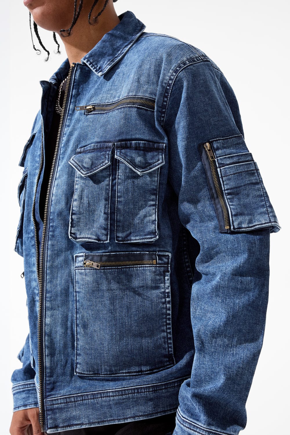 Legion Denim Trucker Jacket (Dark Indigo)