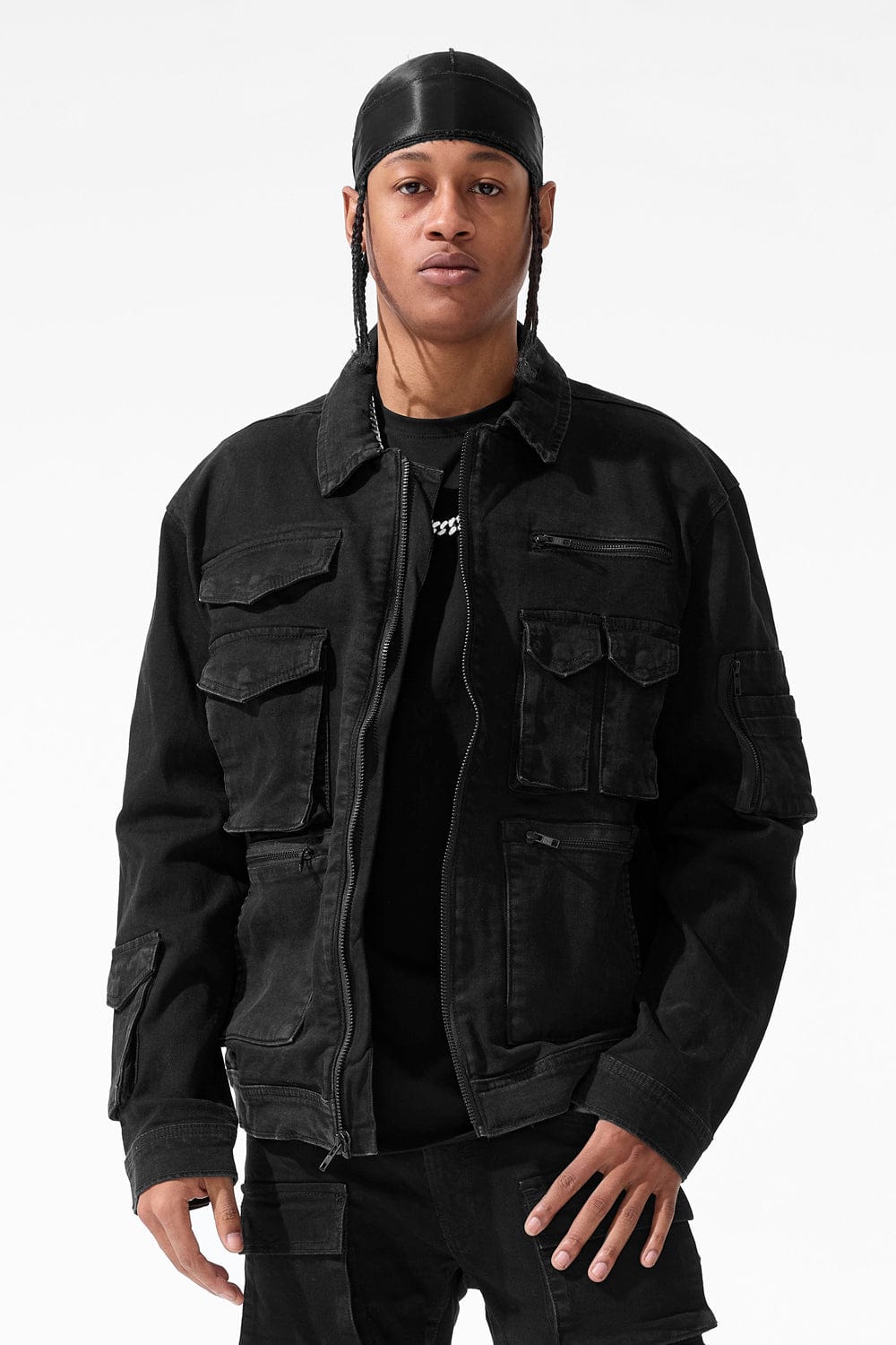 Jordan Craig Legion Denim Trucker Jacket (Vintage Black) S / Vintage Black