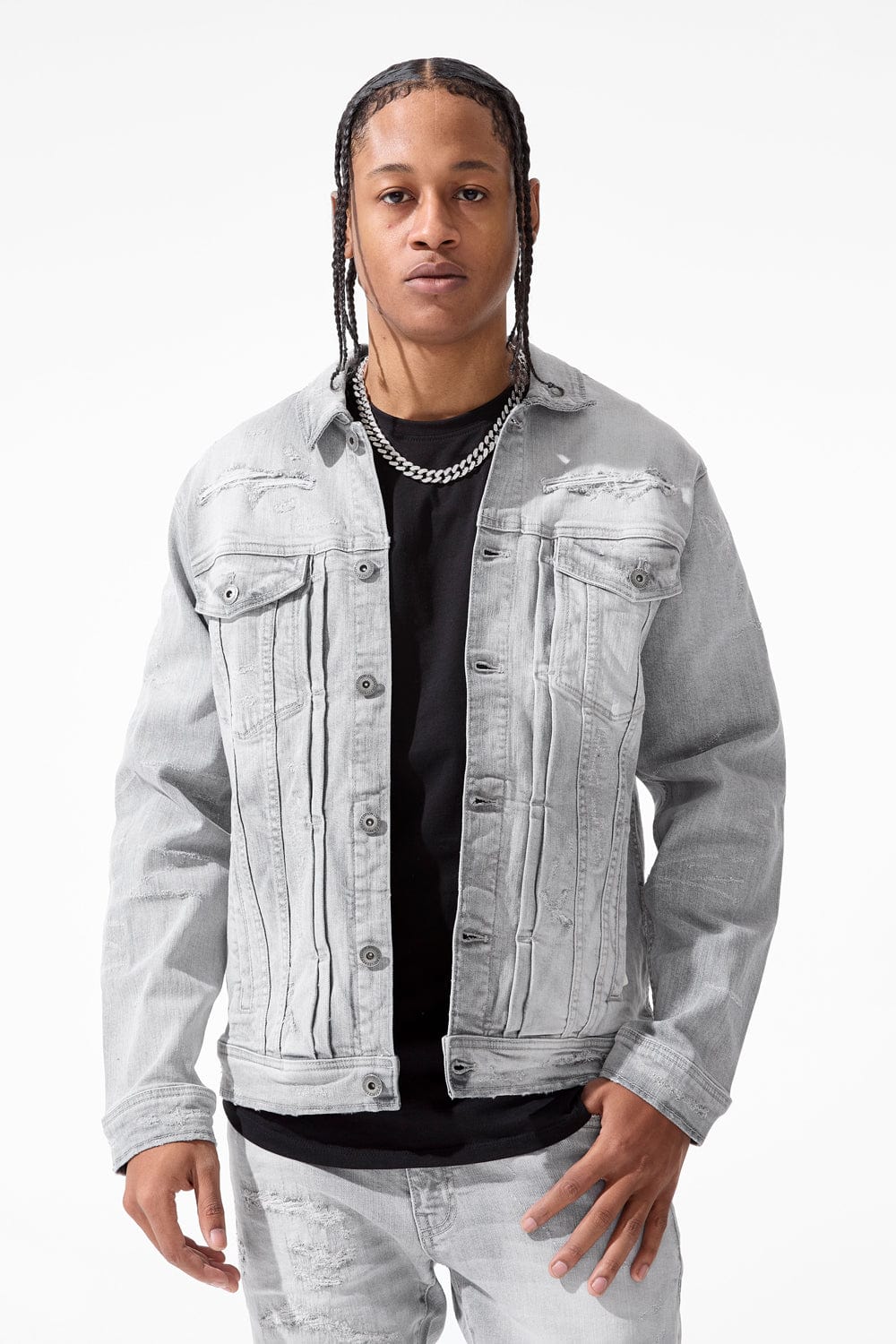 Ash　TMT HYBRID STRETCH DENIM JACKET Hudson Denim Trucker Jacket