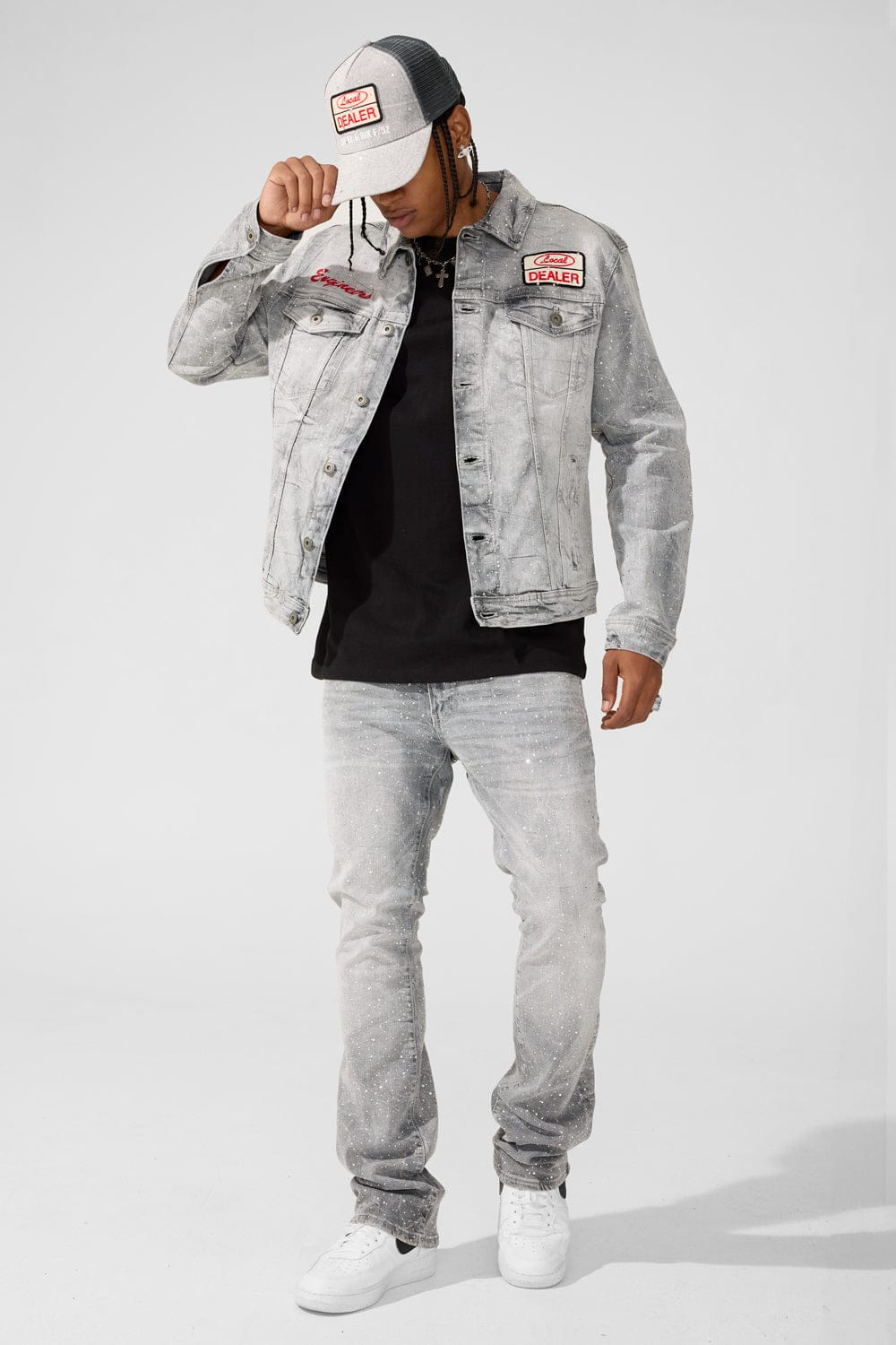 Jordan Craig Super Skinny Stacked Fit - Local Dealer Denim - Martin Stacked Collection (Cement Wash)