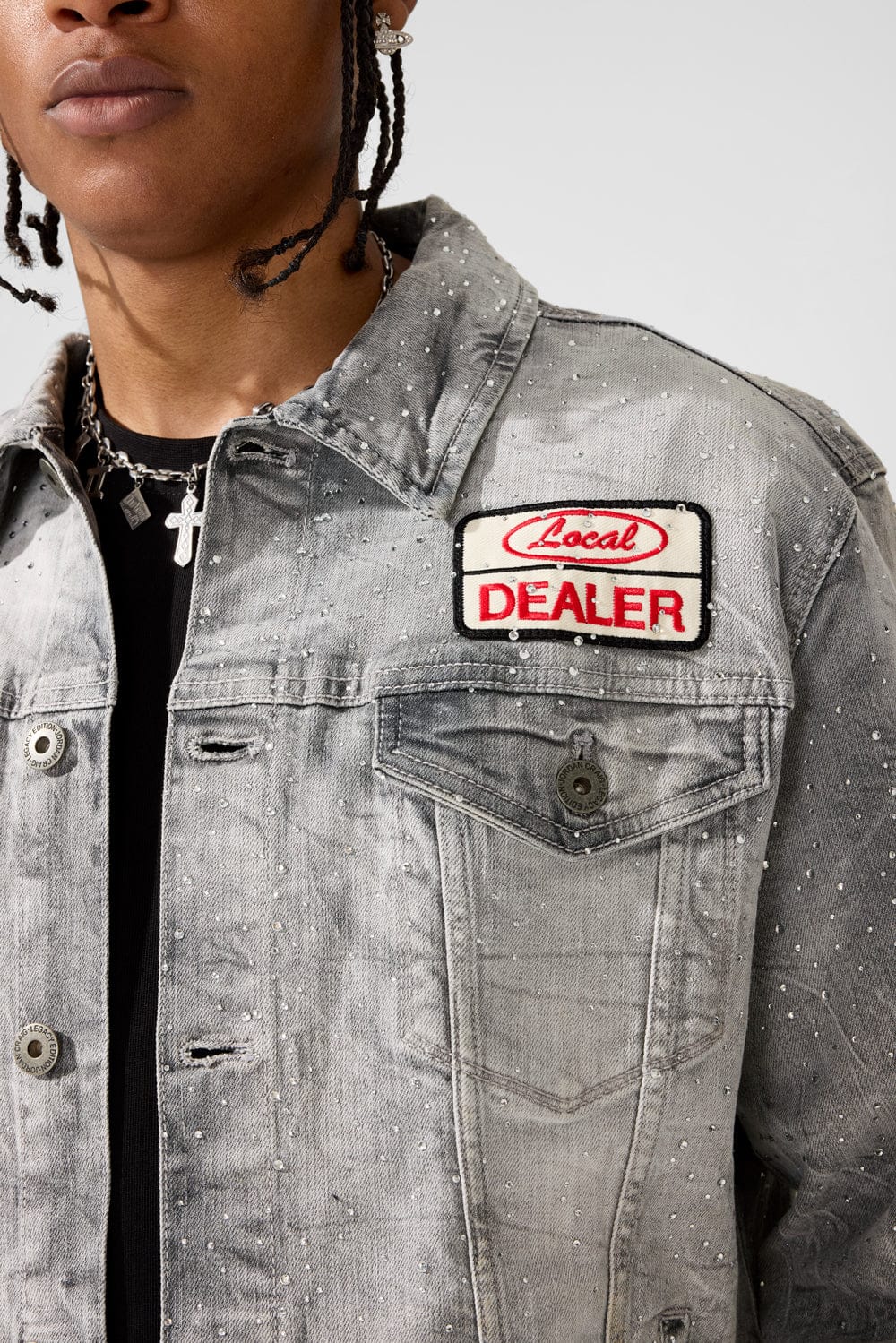 Jordan Craig Local Dealer Trucker Jacket (Cement Wash)