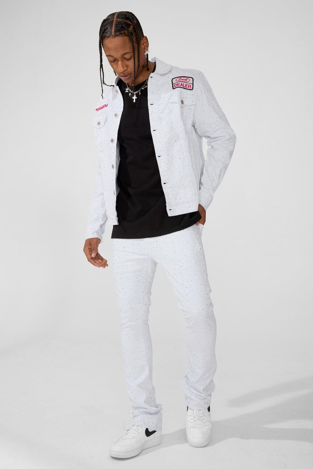 Jordan Craig Super Skinny Stacked Fit - Local Dealer Denim - Martin Stacked Collection (White)