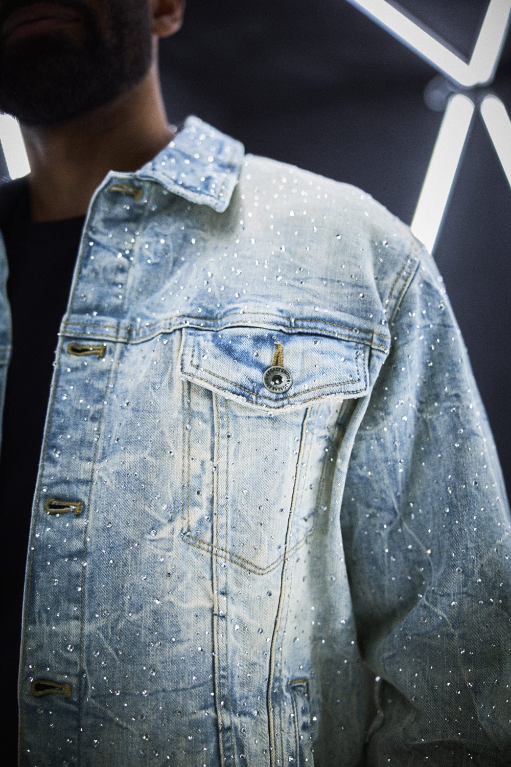 Jordan Craig Magic City Denim Trucker Jacket (Iced Lager)