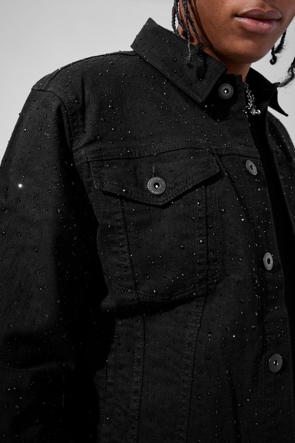 Jordan Craig Magic City Denim Trucker Jacket (Jet Black) S / Jet Black