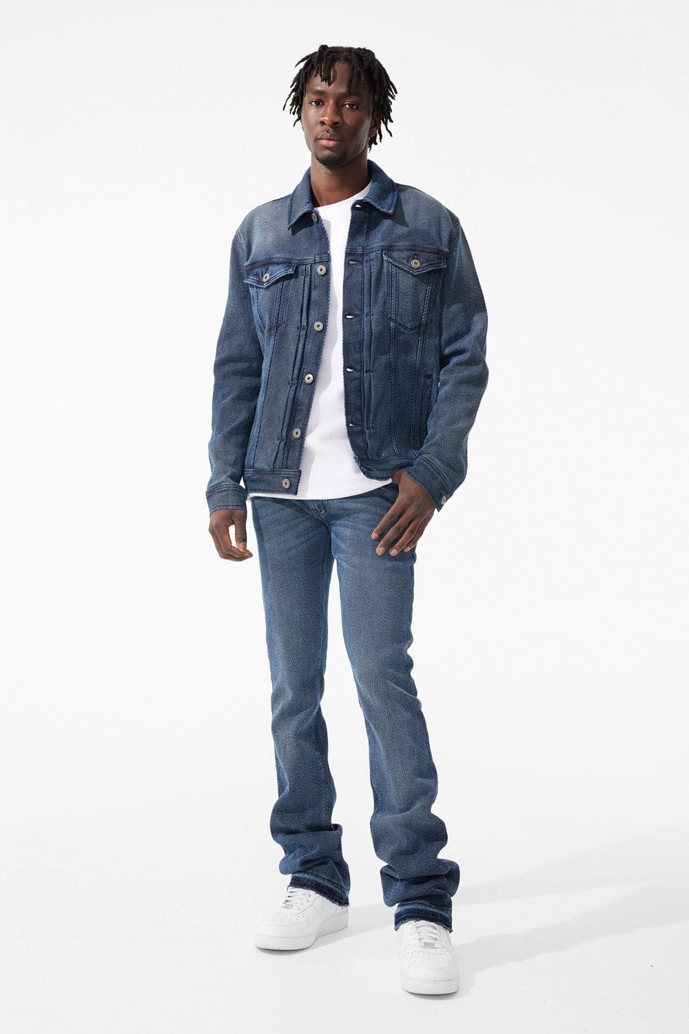 Jordan Craig Cavalry Denim Trucker Jacket (Imperial Blue)