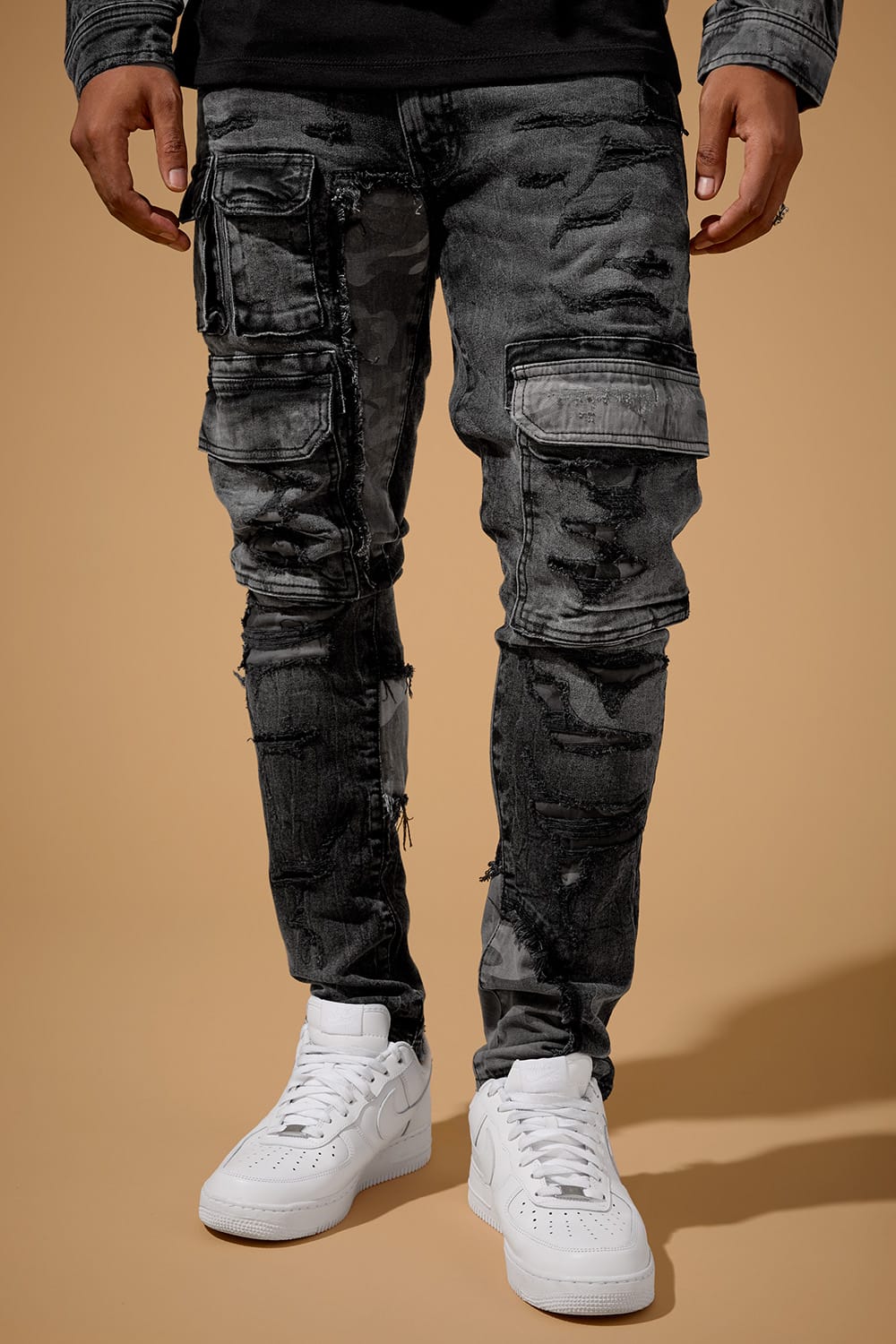 Jordan Craig Slim Taper Fit - Devotion Denim (Black Shadow) - Sean Collection