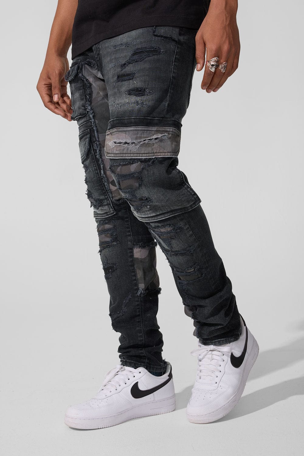 Jordan Craig Slim Taper Fit - Devotion Denim (Black Shadow) - Sean Collection