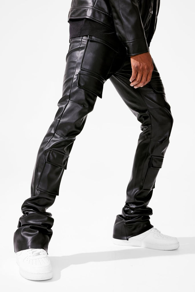 Ross Stacked - Thriller Cargo Pants (Black)