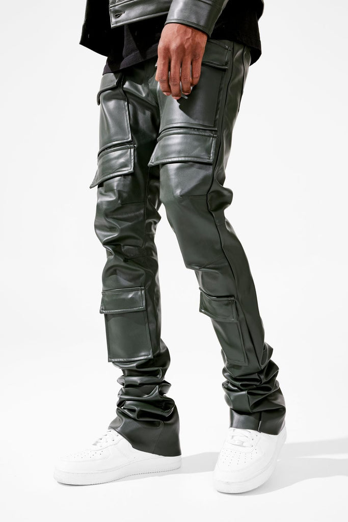 Ross Stacked - Thriller Cargo Pants (Olive)