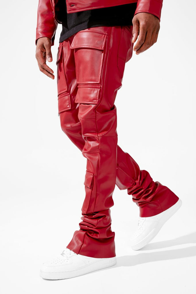 Ross Stacked - Thriller Cargo Pants (Red)