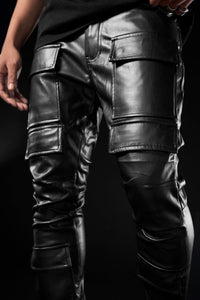 Ross Stacked - Thriller Cargo Pants (Black)