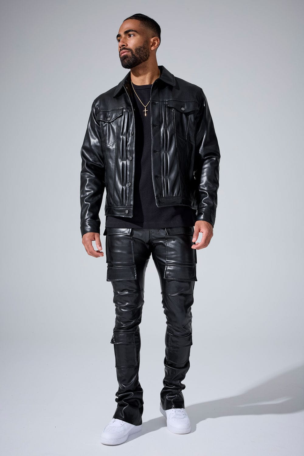 Jordan Craig Ross Stacked - Thriller Cargo Pants (Black)