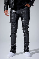 Ross Stacked - Thriller Cargo Pants (Black)