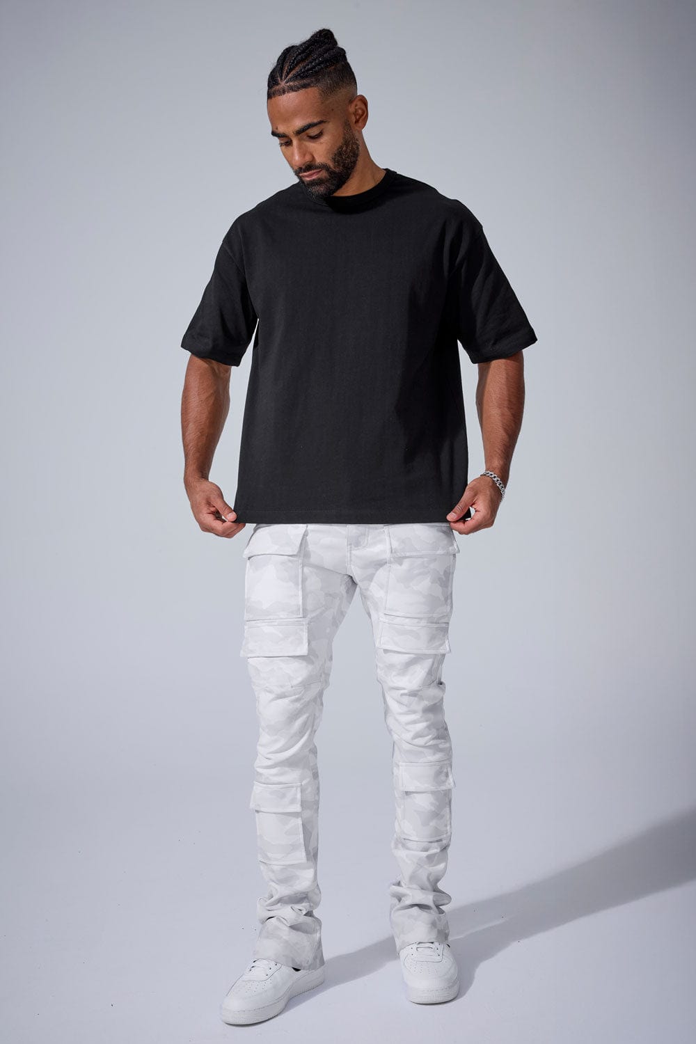 Jordan Craig Ross Stacked - Thriller Camo Cargo Pants (Arctic Camo)