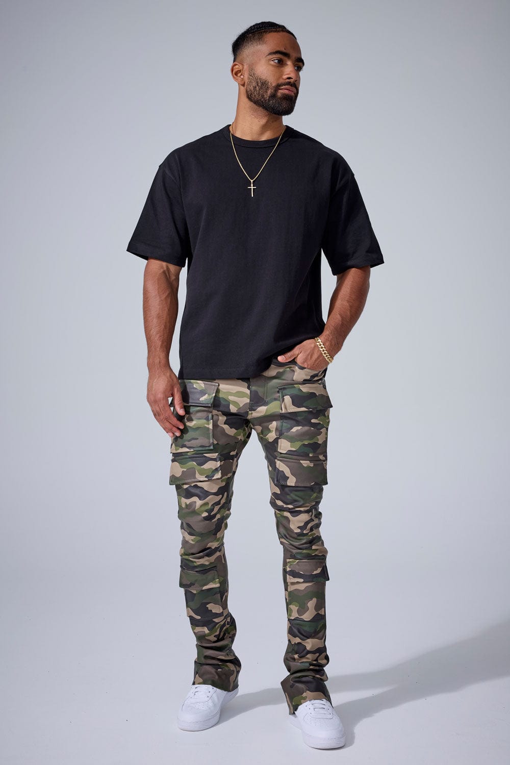 Jordan Craig Ross Stacked - Thriller Camo Cargo Pants (Vintage Camo)