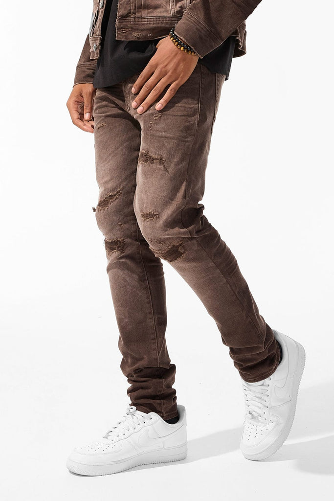 Jordan Craig Sean - Meadowlands Denim (Earth Tones) Brown / 30/30