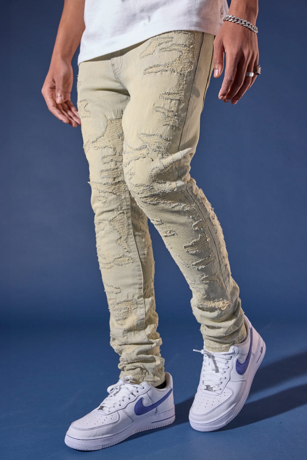Jordan Craig Molten Denim (Champagne) Sean (Slim Taper) / Champagne / 30/30