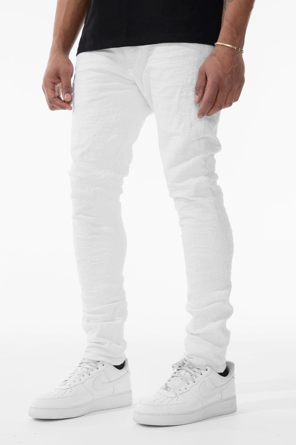 Jordan Craig Molten Denim Sean (Slim Taper) / White / 30/30