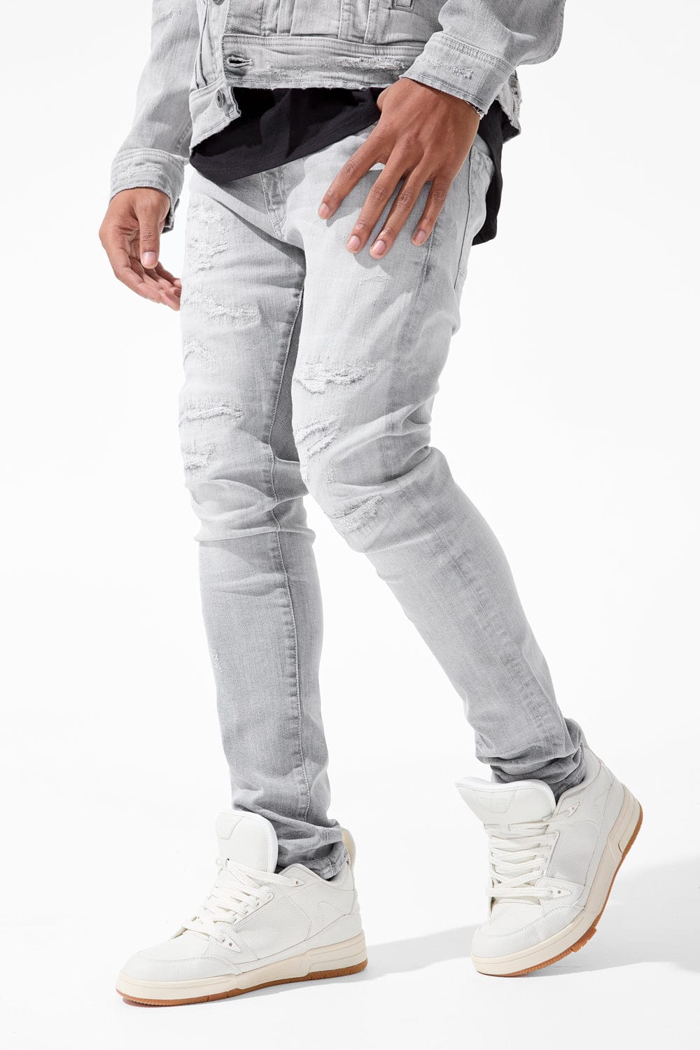 Jordan Craig Hudson Denim (Monochrome) Sean (Slim Taper) / Cement Wash / 30/30