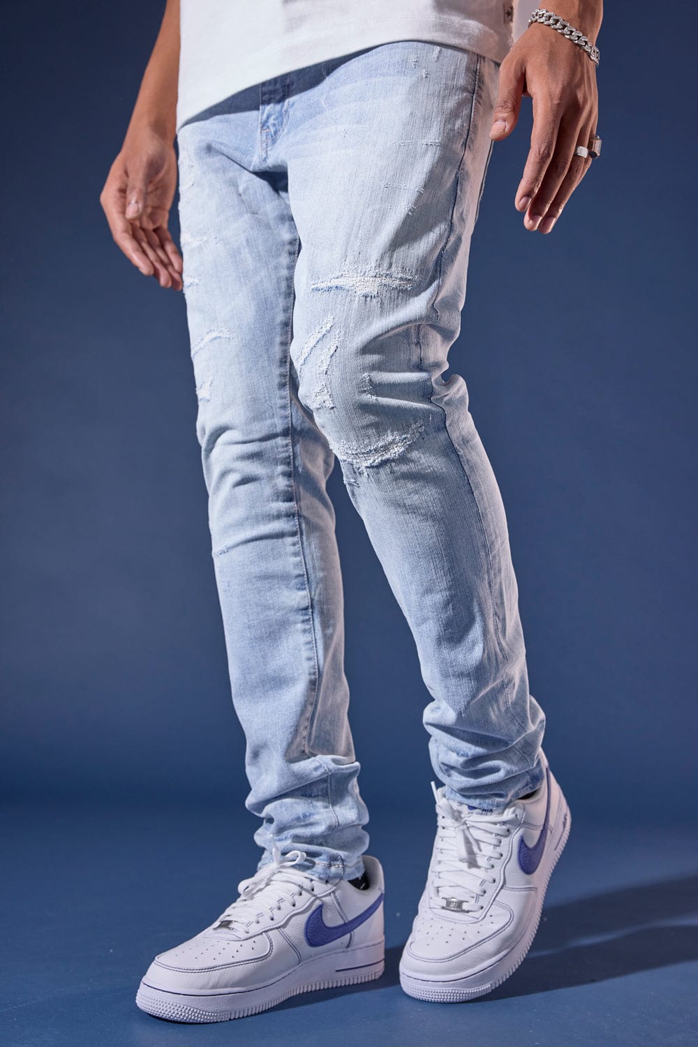 Jordan Craig Hudson Denim (Azure) Sean (Slim Taper) / Lightning Blue / 30/30