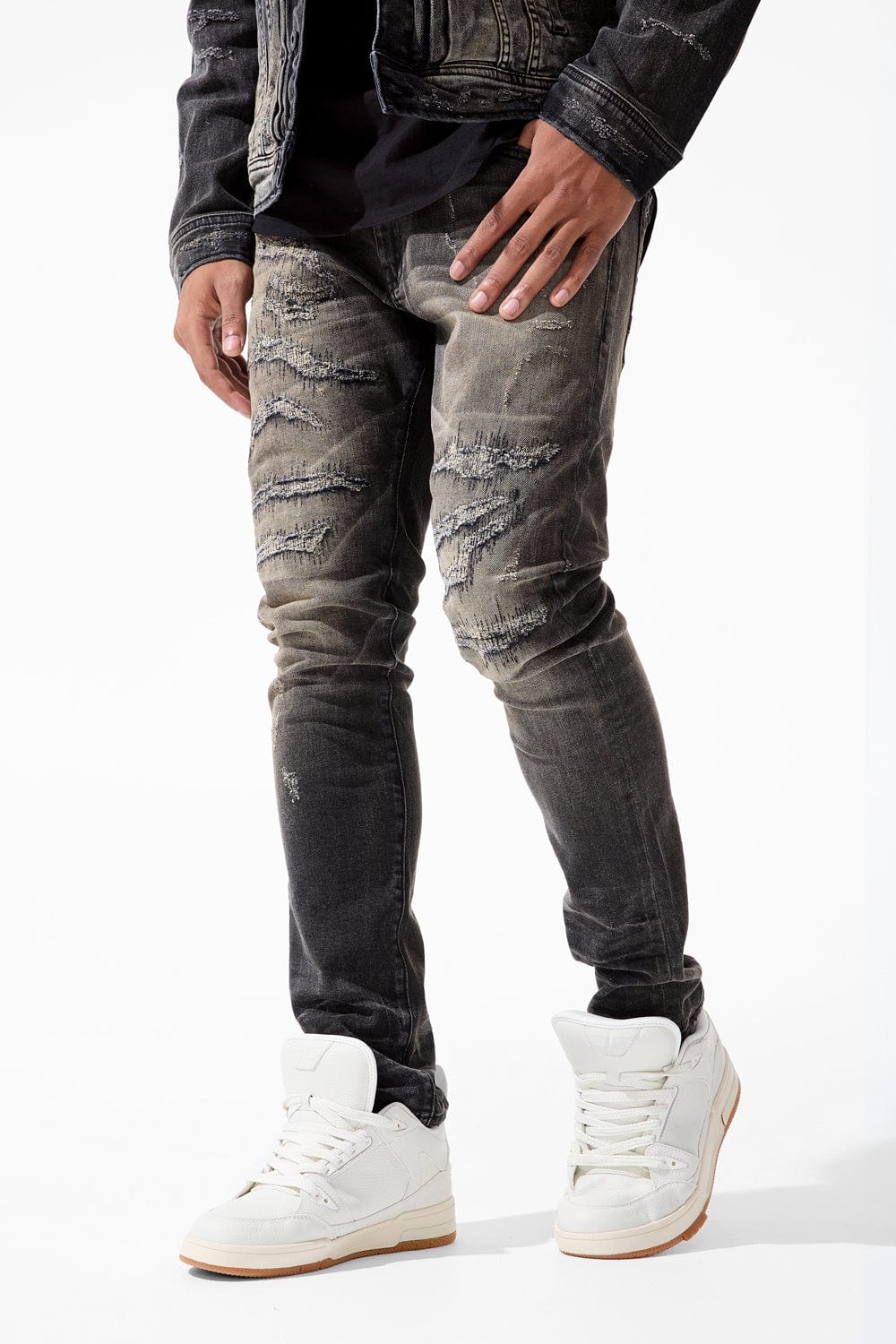 Jordan Craig Hudson Denim (Monochrome) Sean (Slim Taper) / Nature Black / 30/30