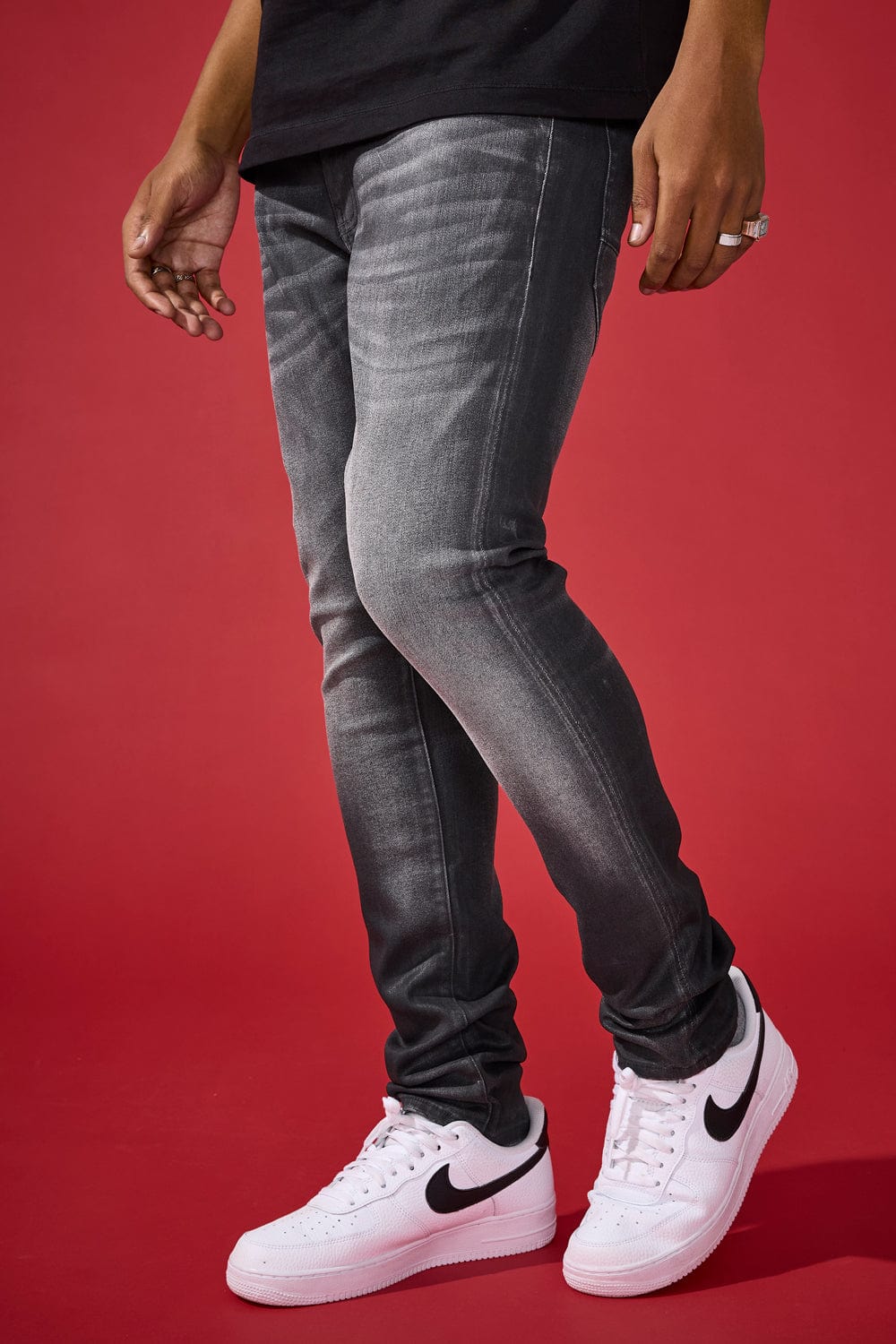 Jordan Craig Slim Taper Fit - Teflon Don Denim - Sean Collection Clear Coated Black / 30/30