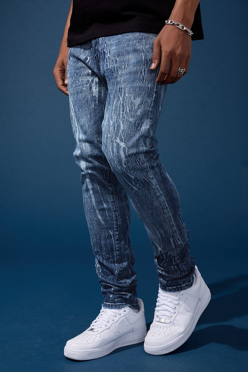 Slim Taper Fit - Cracked Denim - Sean Denim