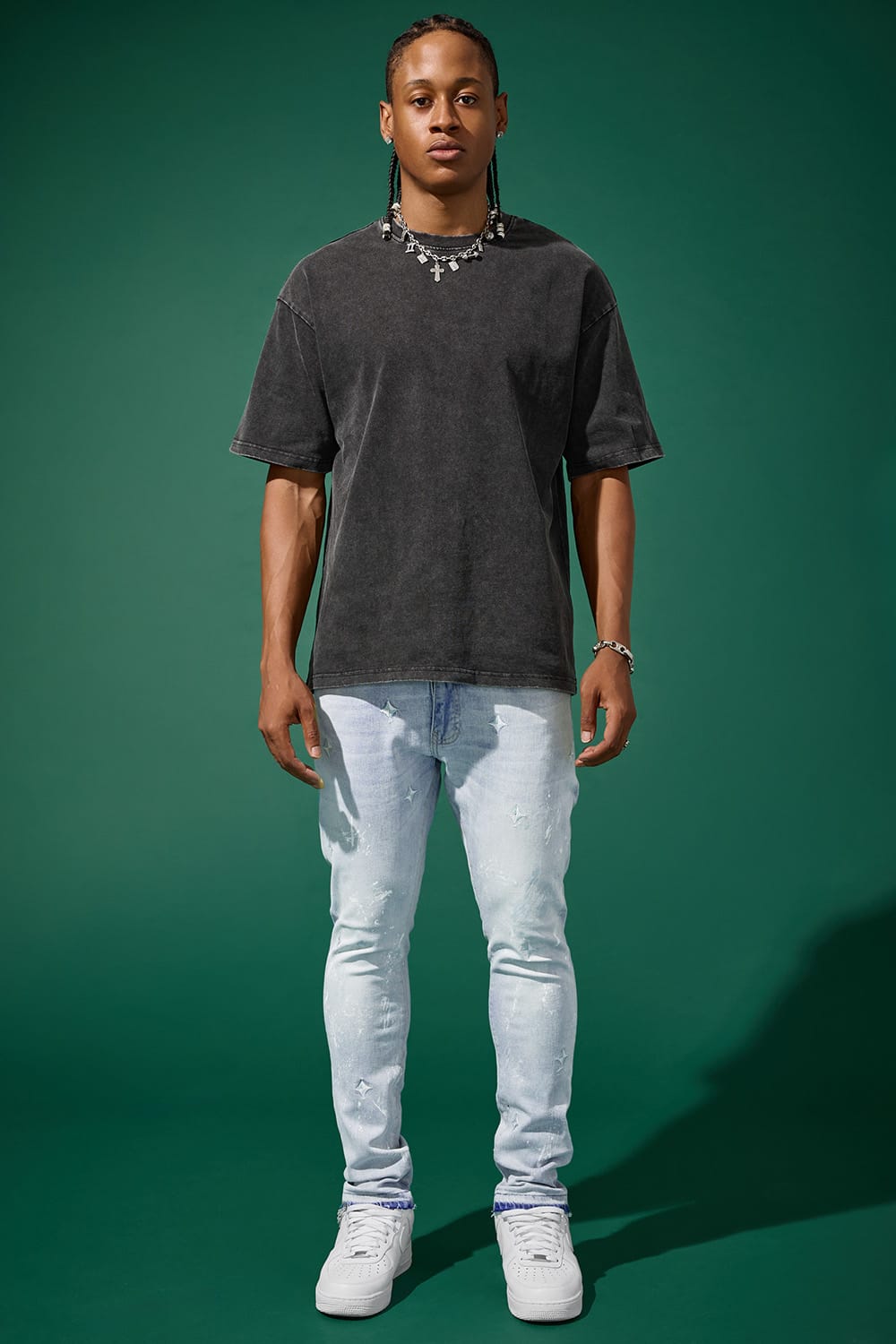 Jordan Craig Slim Taper Fit - Nautical Denim (Ice Blue) - Sean Collection