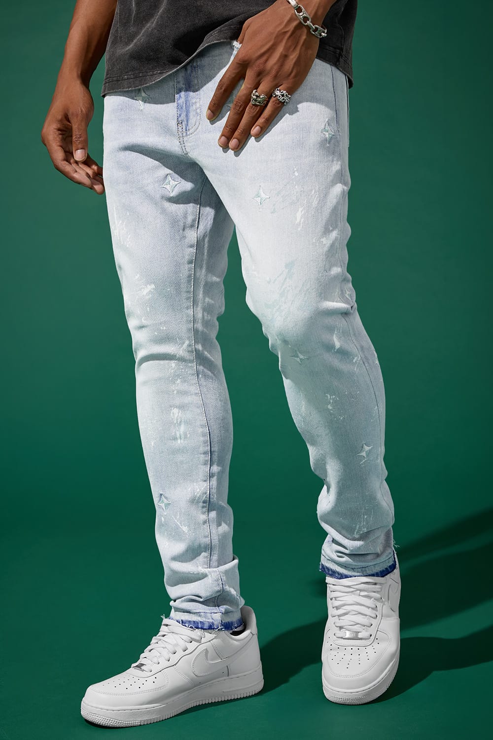 Jordan Craig Slim Taper Fit - Nautical Denim (Ice Blue) - Sean Collection