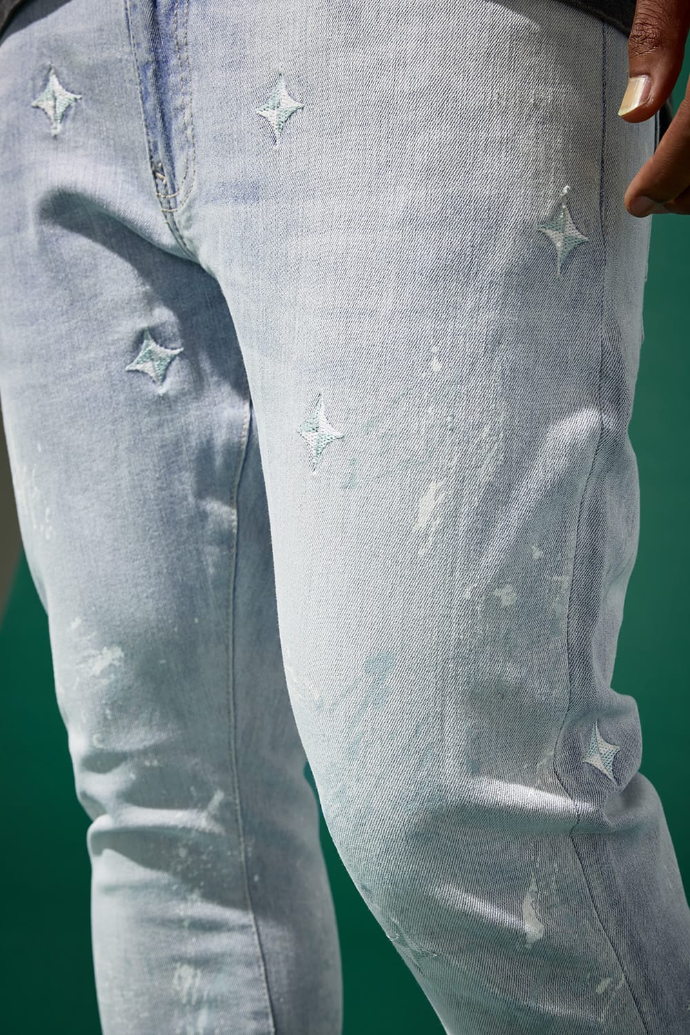 Jordan Craig Slim Taper Fit - Nautical Denim (Ice Blue) - Sean Collection