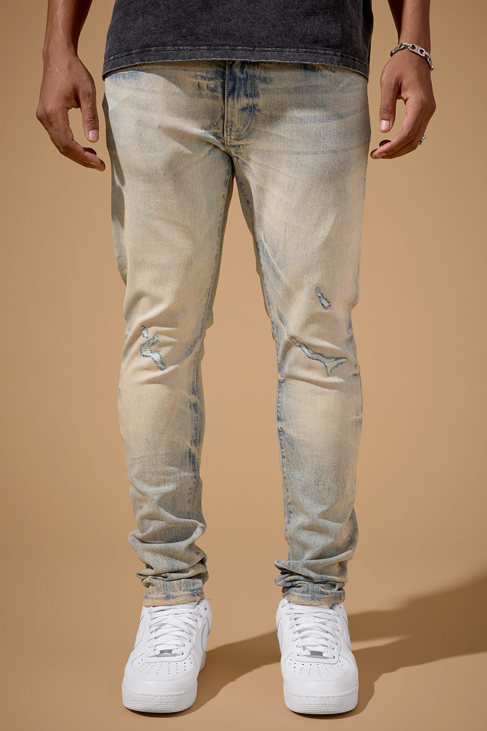 Jordan Craig Slim Taper Fit - Cayuga Denim - Sean Collection Cream Wash / 30 / 30