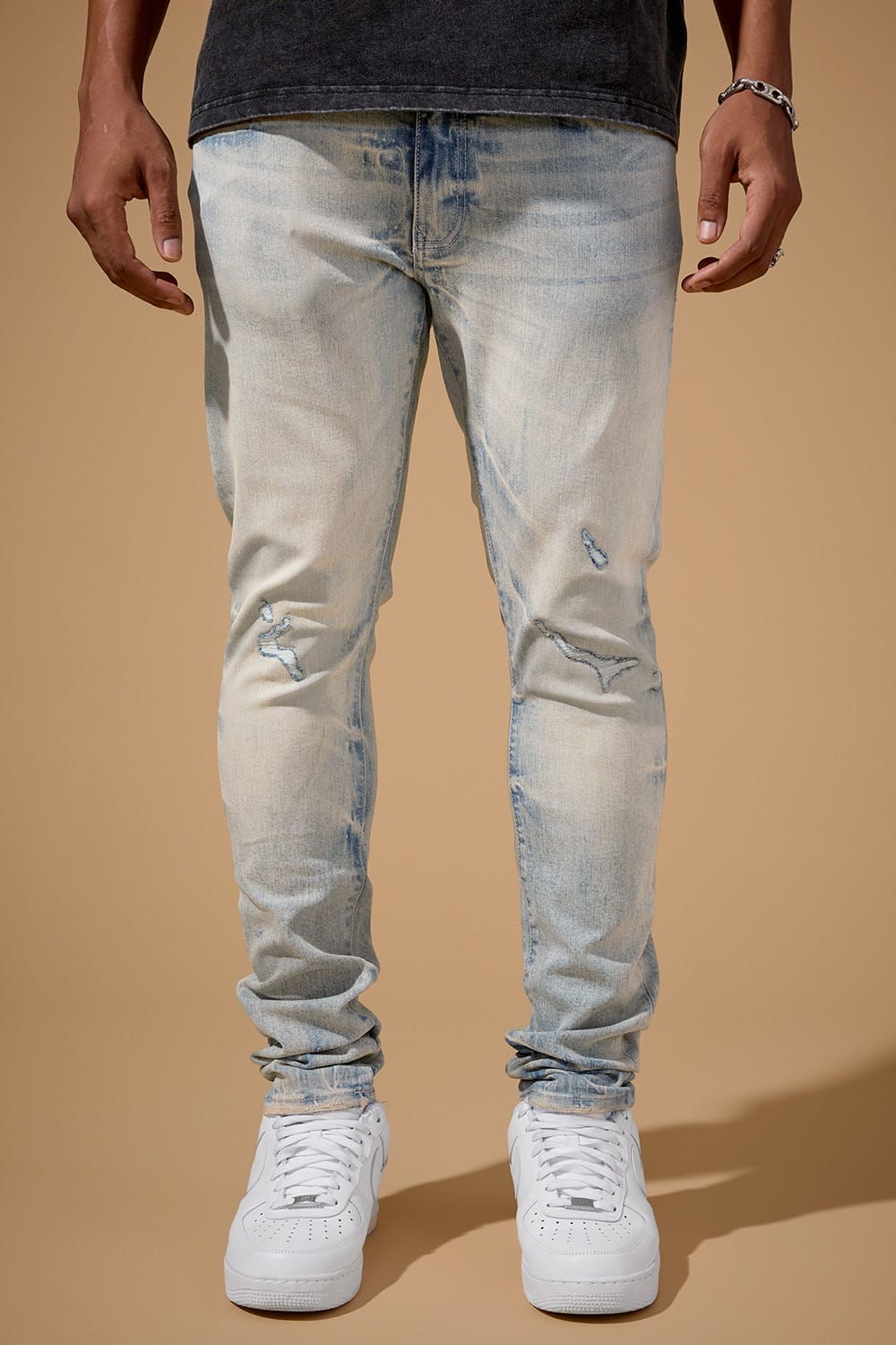 Jordan Craig Slim Taper Fit - Cayuga Denim - Sean Collection Cream Wash / 30 / 30