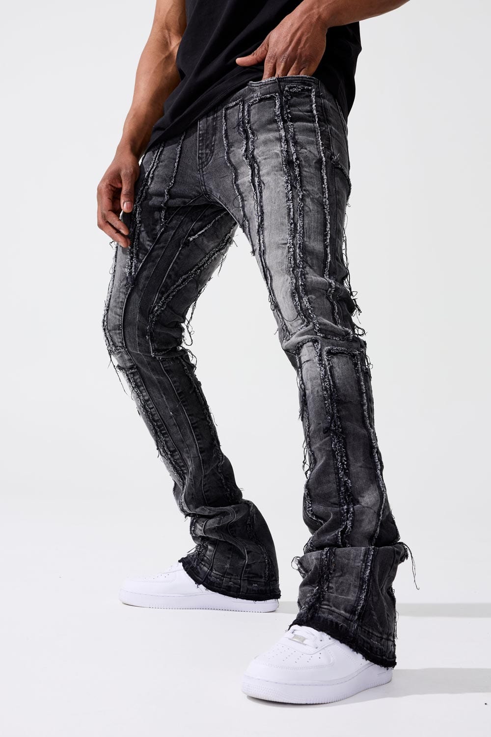 Jordan Craig Sean Stacked - Brazen Denim (Industrial Black) 30 / Industrial Black