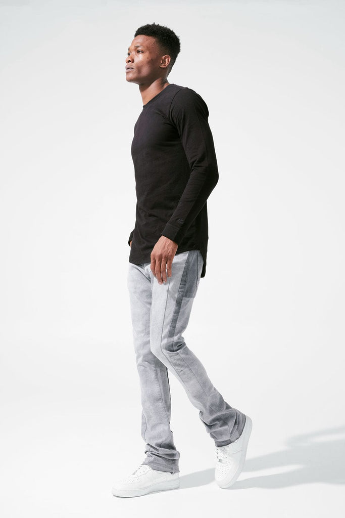 Jordan Craig Sean Stacked - Geometric Denim (Arctic Grey)