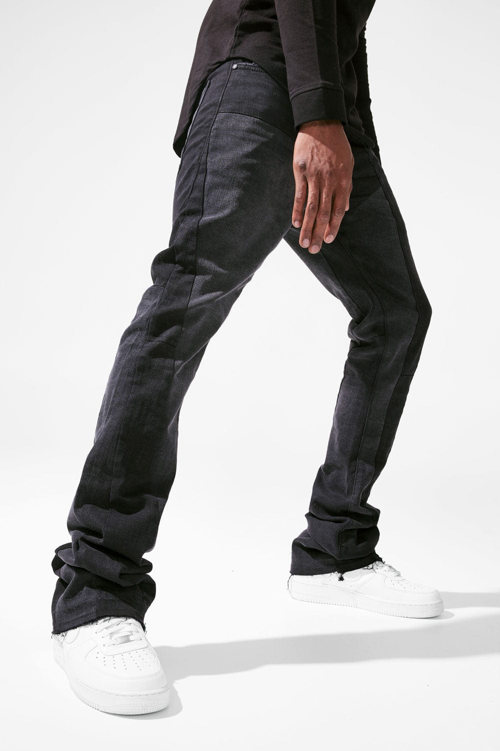 Jordan Craig Blow Out Relax Fit Men's Denim Jean Pants Black jc3478-bs  (Size 34/34) 
