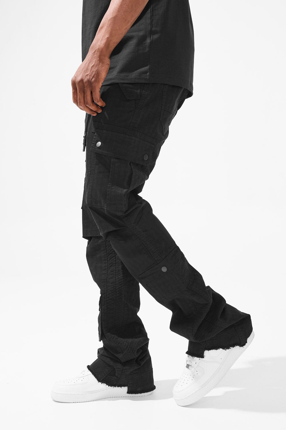 Sean Stacked - Aviation Cargo Pants (Black)