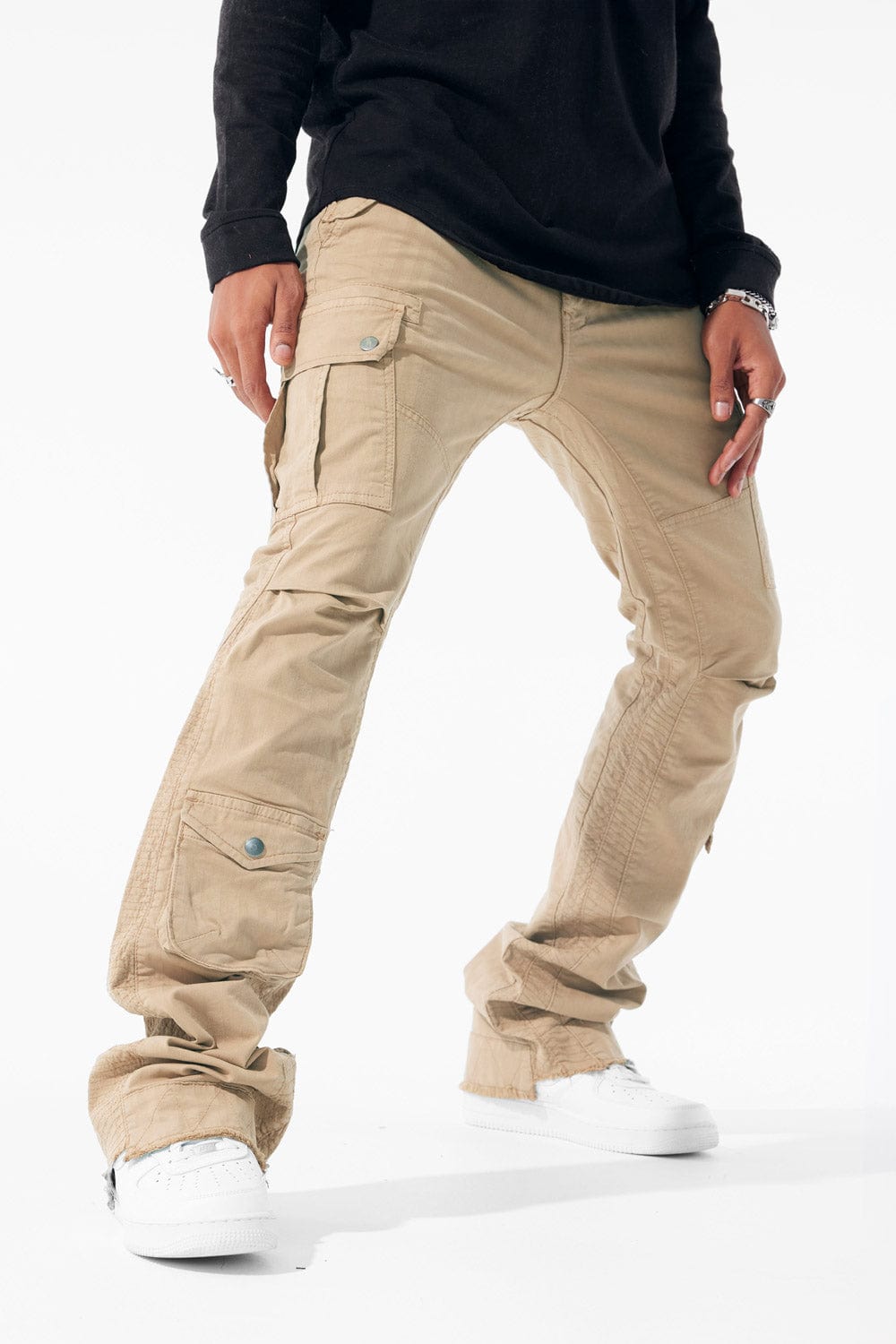 Jordan Craig Sean Stacked - Aviation Cargo Pants (Khaki)