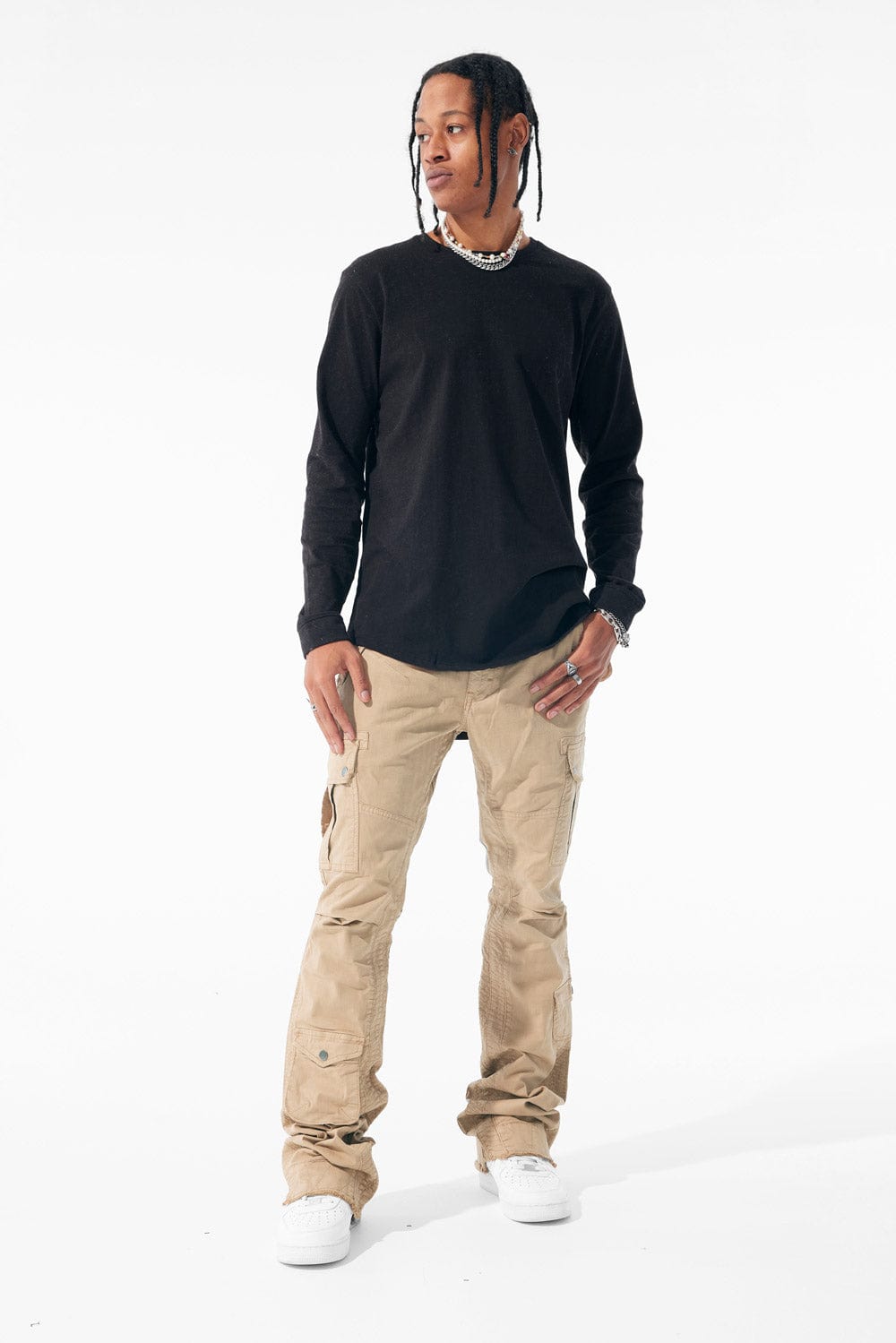 Jordan Craig Sean Stacked - Aviation Cargo Pants (Khaki)