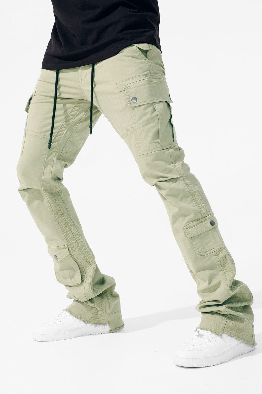 Sean Stacked - Aviation Cargo Pants (Sage) – Jordan Craig