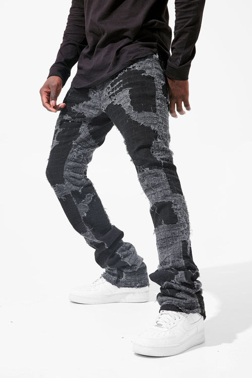 Martin Stacked - Full Moon Boro Denim (Black Shadow) – Jordan Craig