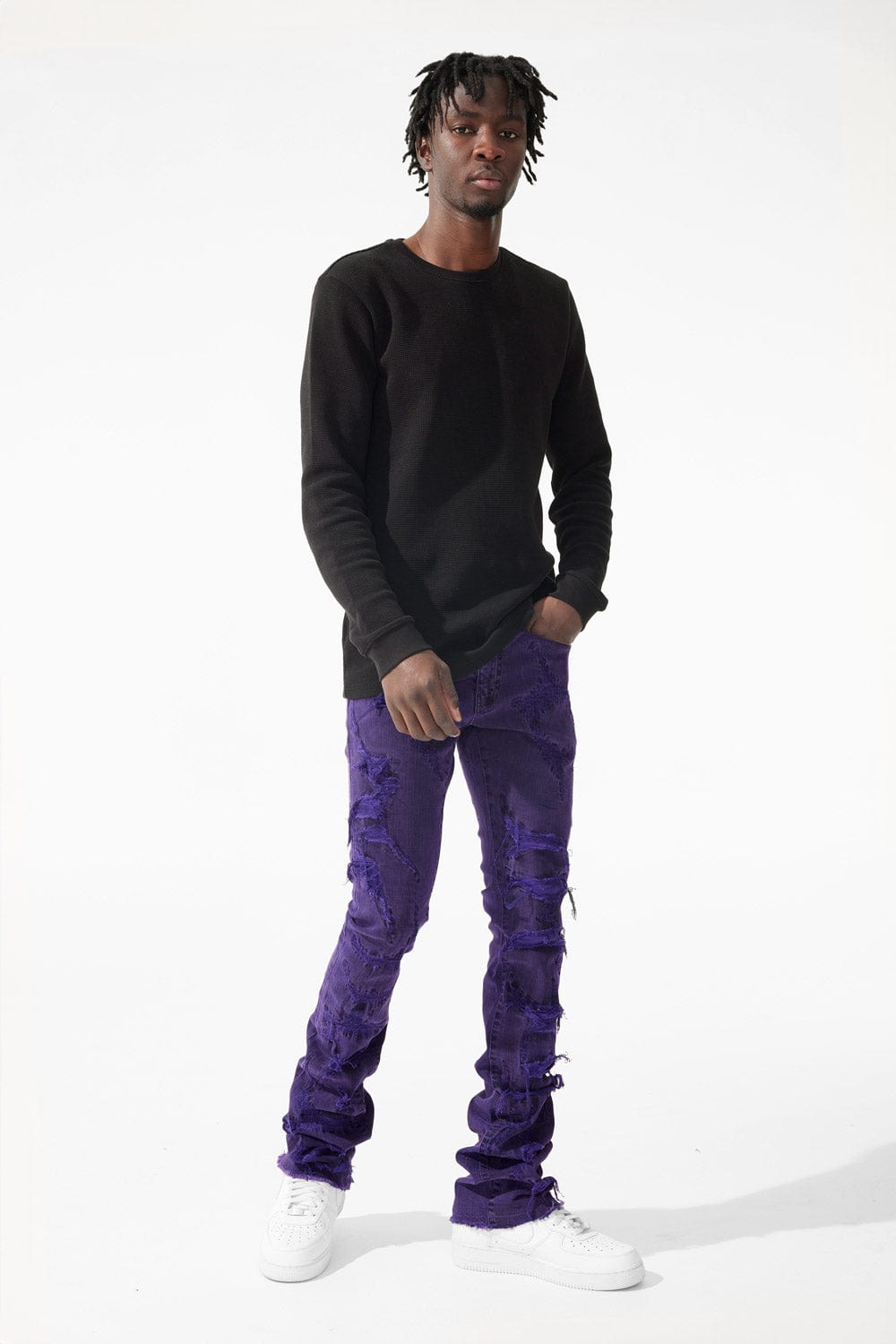 Jordan Craig Martin Stacked - Santorini Denim (Purple)
