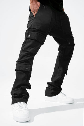Jordan Craig Martin Stacked - El Dorado Cargo Pants (Jet Black) 28 / Jet Black