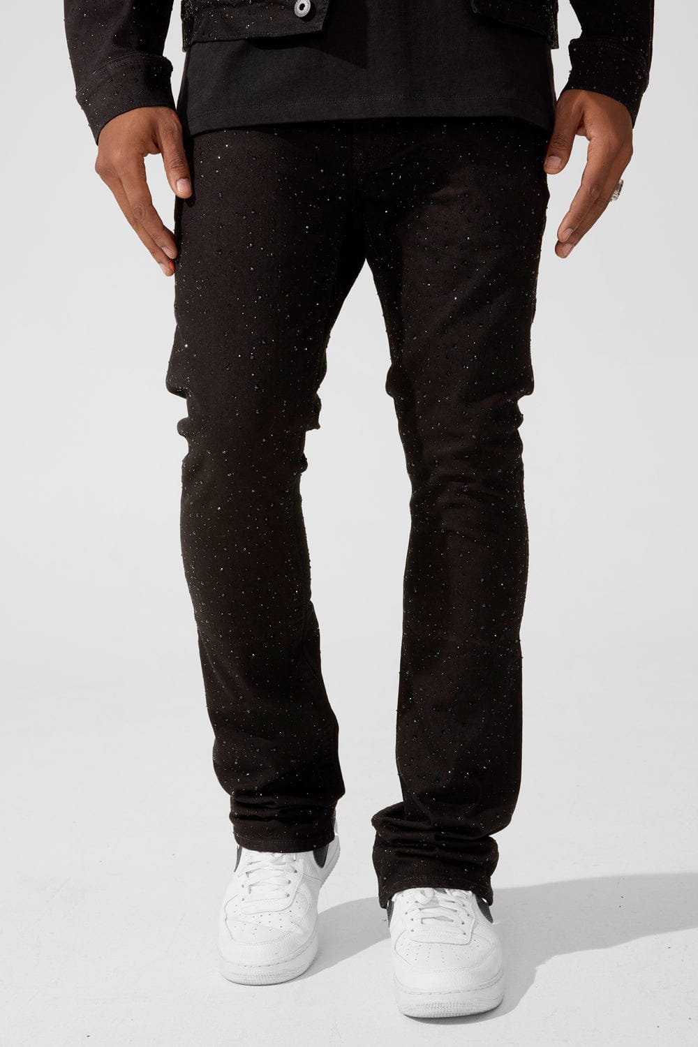 Jordan Craig Super Skinny Stacked Fit - Local Dealer Denim - Martin Stacked Collection (Jet Black)