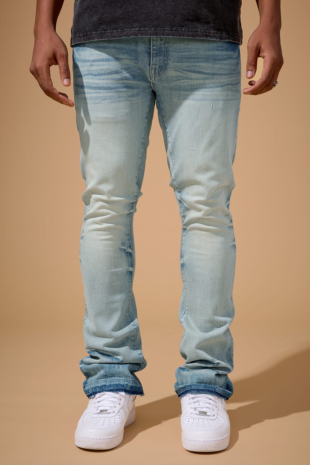 Jordan Craig Super Skinny Stacked - El Nino Denim - Martin Stacked Collection Iced Lager / 30