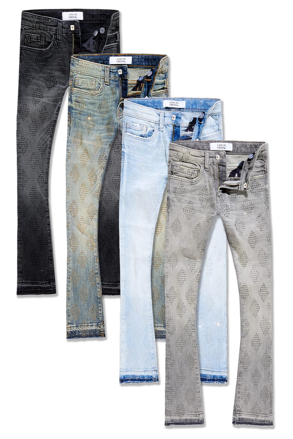 JC Kids Kids Liquid Diamonds Stacked Denim 4 Pack 2