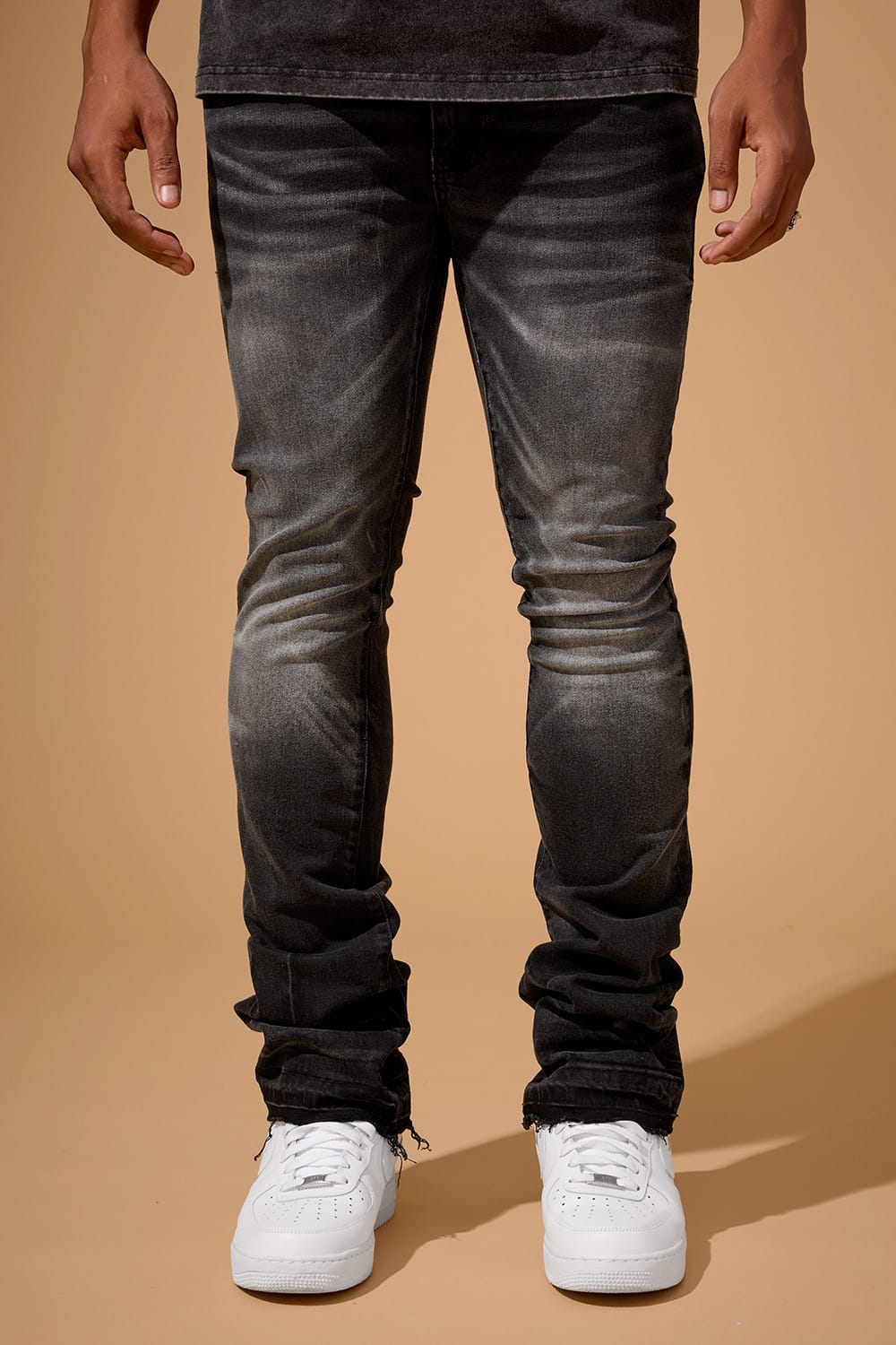 Jordan Craig Super Skinny Stacked - Mutiny Denim - Martin Stacked Collection Black Shadow / 30