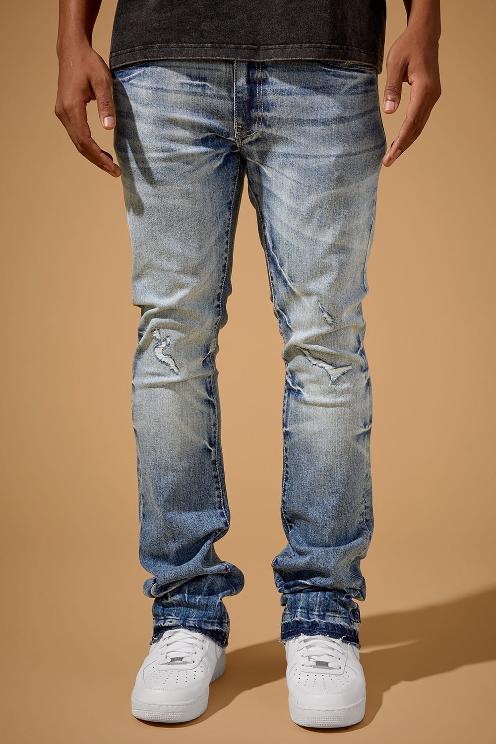 Jordan Craig Super Skinny Stacked - Cayuga Denim - Martin Stacked Collection River Blue / 28