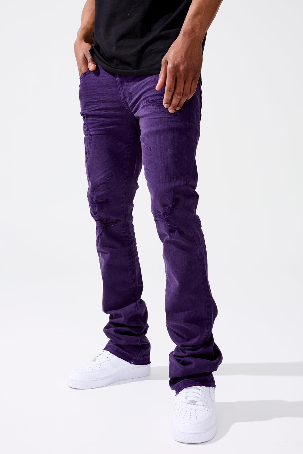 Jordan Craig Martin Stacked - Tribeca Twill Pants Purple / 28