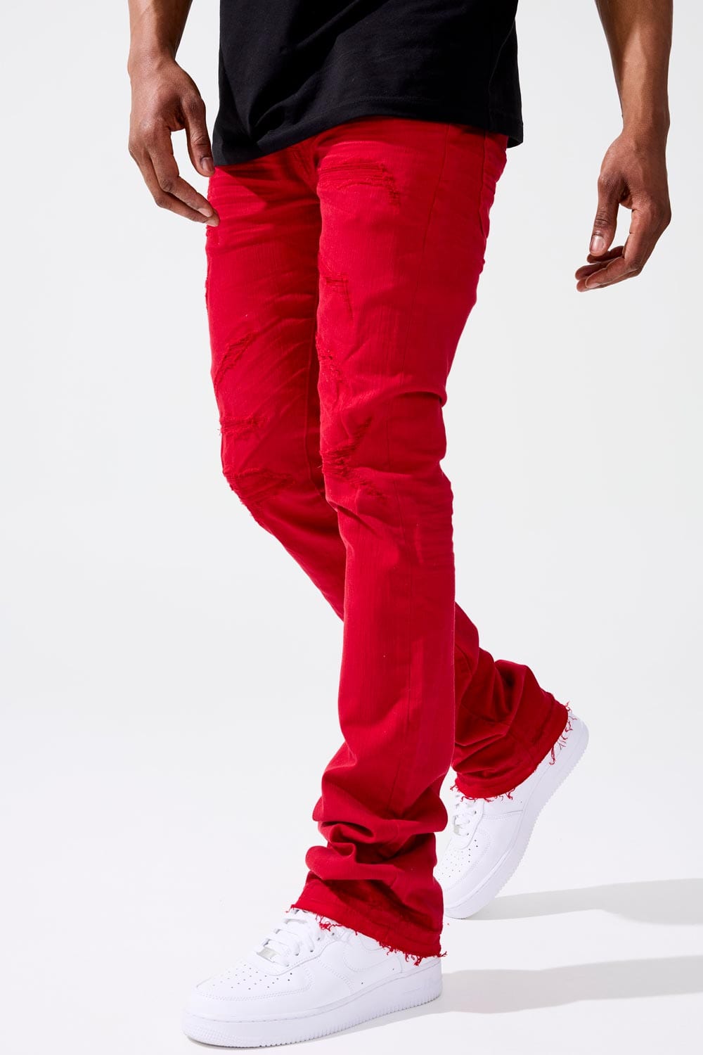 Jordan Craig Martin Stacked - Tribeca Twill Pants (Red) Red / 32