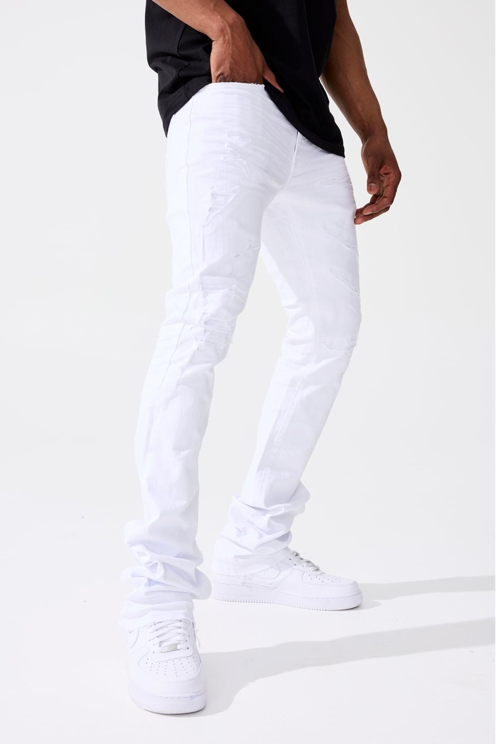 Jordan Craig Martin Stacked - Tribeca Twill Pants White / 28